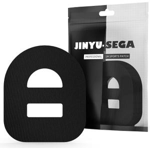 Omnipod 5 Adhesive Patches 30pcs - Waterproof Overpatches With Strap Pre-Cut Sweatproof Sensor Tape (Black)