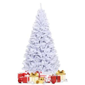 6 ft. Unlit Hinged Artificial Christmas Tree Premium Pine Tree 1000 Tips with Metal Stand