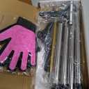 B-Land Carpet Rake for Pet Hair Removal, Reusable Pet Hair Remover with 60 Adjustable Long Handle, Carpet Scraper Dog Cat Hair Remover Tool for Rugs, Mats