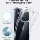TORRAS Crystal Clear for iPhone 16 Pro Case, Ultra-Thin, Non-Yellowing, Military Protection, Slim Fit Silicone TPU Cover for iPhone 16 Pro Phone Case, Soft, Clear, 6.3 inch