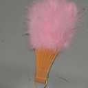 Happy Feather Handheld Marabou Feather Fan, 1920s Vintage Style Flapper Hand Fan for Costume Party and Dancing-Light Pink