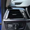 Acouto Side Air Conditioning Vent Trim Covers Fit for 3 Series F30 2013-2018 Car Interior Air Outlet Vent Frame Cover Left and Right Trim Decorative Sticker ABS Carbon Fiber