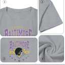 Oversized Football Shirts Women Game Day Tshirt Football Outfits Team Fan Gifts Tee Tops (Gray, XL)