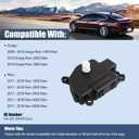 LCWRGS HVAC Heater Blend Door Actuator Fits for Ram 1500 2500 3500 4500 5500 2011-2016, Dodge Ram 1500 2500 3500 2009-2010, Main AC Control Air Door Actuator, 604-005, 68089742AA