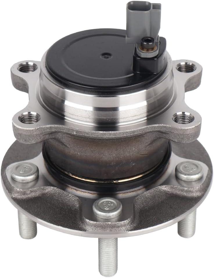 Autoround 512465 Rear Wheel Bearings and Hub Assembly Compatible with Ford Focus 2012 2013 2014 2015 2016 2017 2018, with Parking Assist, 5-Lugs w/ABS