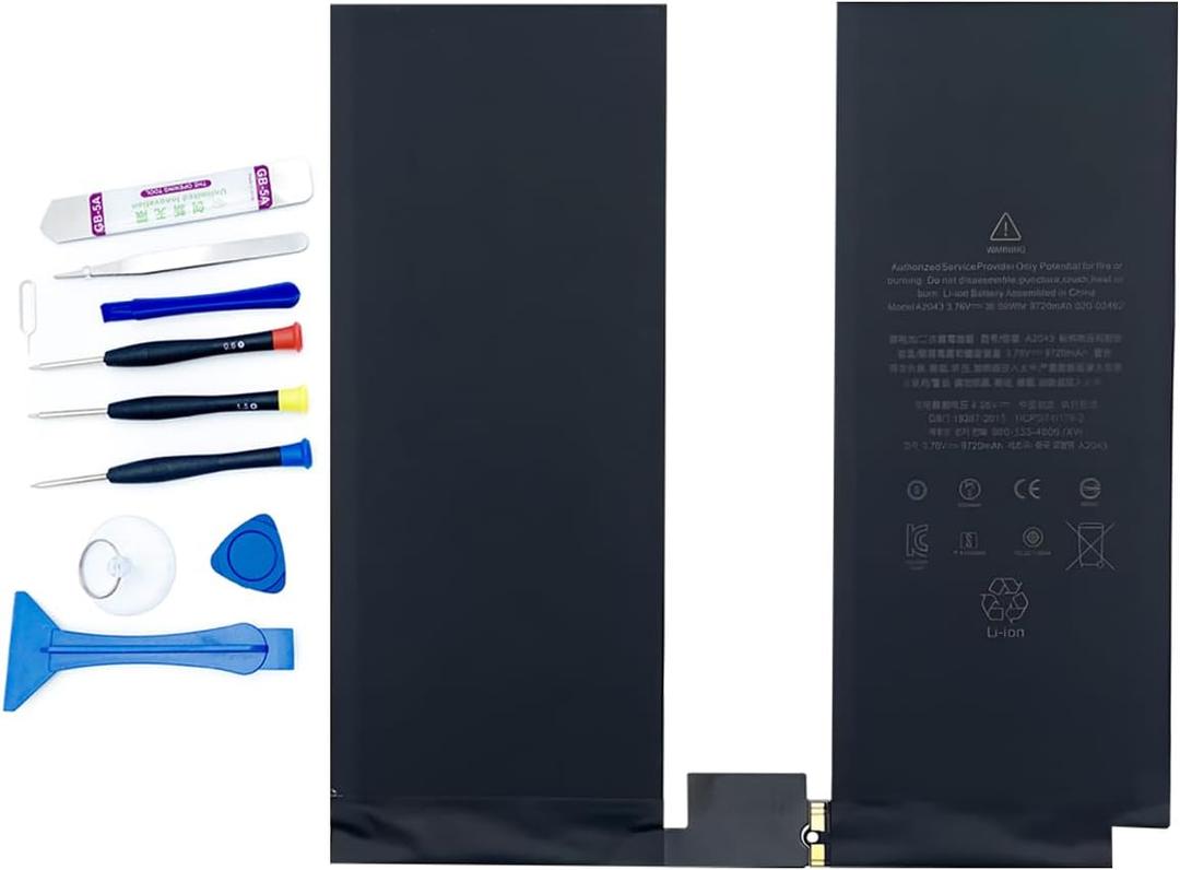 A2043 Battery Compatible with iPad Pro 12.9" 3rd Gen 2018 4th Gen 2020 A1895 A1983 A1876 A2069 A2232 A2233 A2229 A2014
