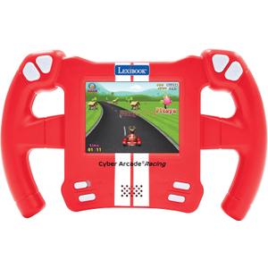 Lexibook, Cyber Arcade Racing, Motion Controlled Racing Console, 30 Racing, Action and Puzzle Games, Control by Tilting, Red, JL3150