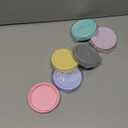 Teenyyou 6 Pcs Silicone Wide Mouth Lids Mason Jar Lids Thickened Leak Proof Lid for 86 mm All Wide Mouth Mason Jars, Reusable Large Canning Jar Caps(Macaron)