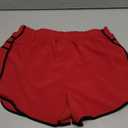 Caracilia Women Running Shorts Flowy Pleated Athletic Shorts Summer High Waisted Tennis Sporty Workout Gym Shorts Red Medium