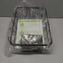 JASIWAY Dish Drying Rack in Sink, Over The Sink Colander Strainer Basket, Stainless Steel Strainer Basket with Expandable Rubber Grip Handles for Vegetables, Fruits, Home Kitchen Essentials, Black