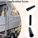 Boat Trailer Side Guide Roller Black Molded Rubber Roller, 2-1/2 x 12inch
