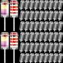 Lenwen 120 Pcs Cake Push Pop Containers with Lids, Reusable Cake Push Pops, Muti-purpose Containers, Push-up Shooter for Cupcake, Confetti, Homemade Ice Cream, Desserts