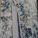 8x10 Washable Area Rug - Modern Abstract Distressed Vintage Carpet with Non-Slip Backing, Stain Resistant & Non-Shedding for Living Room Bedroom, Dining Table, Home Office(Multi-Color, 8'x10')
