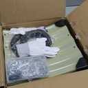 Galvanized Raised Garden Bed - 421ft (2 Packs) Planter Raised Beds for Gardening | Oval Metal Garden Planter Box with Safety Edging and Gloves for Vegetables Fruits and Flower OliveGreen