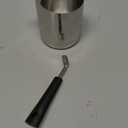 Classics Turkish Coffee Pot, 12oz/350ml Stainless Steel Milk Frothing Jug Long Handle Coffeware Pull Flower Toroid Pitcher Milk Warmer Hot Chocolate Maker