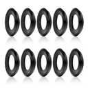 Nuanchu 10 Pcs External Lamp Holder Gasket Black Weatherproof Round Gasket Replacements for Par Lamp Protects Socket from Dirt, Debris