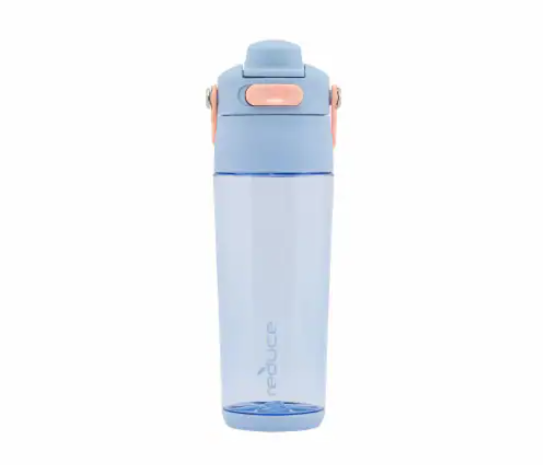 REDUCE Aura 24 Oz Water Bottle -Removable Handle for Travel or Gym Glacier