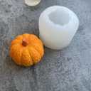 2 x 4 Pack Halloween Candle Molds, Multistyle Size Pumpkin Silicone Molds and Maple Leaf Mold for Candle Making Resin Soap Casting, 3D Creative Molds for All Saints' Day Thanksgiving Gifts