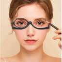 2 Pairs Makeup Reading Glasses for Women, Magnifying Flip Down Cosmetic Readers, Make Up Glasses with Spring Hinge
