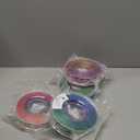 AMOLEN 3D Printer Filament Bundle, Triple Colors Coextrusion Silk PLA Filament 1.75mm +/-0.02mm,Shiny Color Change 3D Printer Filament for Most FDM 3D Printer 200g X 4 Pack (Triple Red Yellow Blue/Red Gold Purple/Red Green Blue/Blue Green Orange)