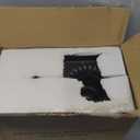 Solar Post Lights 2 Packs, Waterproof Post Lantern with Pier Mount Base, Aluminum Post Lamp Warm White Bulb Included for Yard Garden Pillar Pole Pathway (Black)