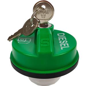 10591D Locking Diesel Fuel Cap Gas Cap Fuel Tank Caps Fit for Chevy Silverado Express C3500 K3500, Dodge Ram 3500 W350 D350, Ford F-250 E-350, GMC Sierra Savana, OE # 9MGC791, MGC791, 10591