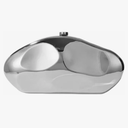 Shell Shape Acrylic Clutch Trendy Metallic Acrylic Evening Bag Shiny Egg Purses and Handbags for Women Wedding Party