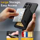 Oterkin for Samsung Galaxy S26 Ultra Wallet Case [4-5 Card Holder] [Kickstand] [RFID Blocking] [Full Camera Protection] [Military Grade Protection] Shockproof Rugged Phone Case for S26 Ultra, Black