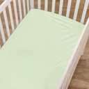 American Baby Company Heavenly Soft Chenille Fitted Crib Sheet 28" x 52", Warm and Cozy Neutral Chenille Sheet, Celery, for Boys and Girls, Fits Crib and Toddler Bed mattresses