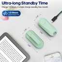 DATAFY [Case-Friendly] Page Turner for Kindle Paperwhite Oasis Kobo eReaders, Camera Camcorder Remote Controls, Page Turner Clicker for ipad Tablets Reading Novels with Wrist Strap Storage Bag Green