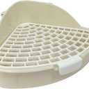 Small Animal Corner Litter Box, Cage Potty Trainer for Hamster, Rabbit, Guinea Pig, Ferret, Gerbil, Chinchilla (1)