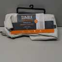 SUN+BLK Nantes Luxury Insulated Total Blackout Grommet Single Curtain Panel, Noise Reducing, Light Blocking, Ivory, 52x84, 1 Panel