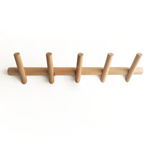 anaan Branch Floating Coat Rack 5 Wall Coat Hooks wood Space Saving Clothes Hanger Rack Holders Wall Mounted Design Hanging 50 cm