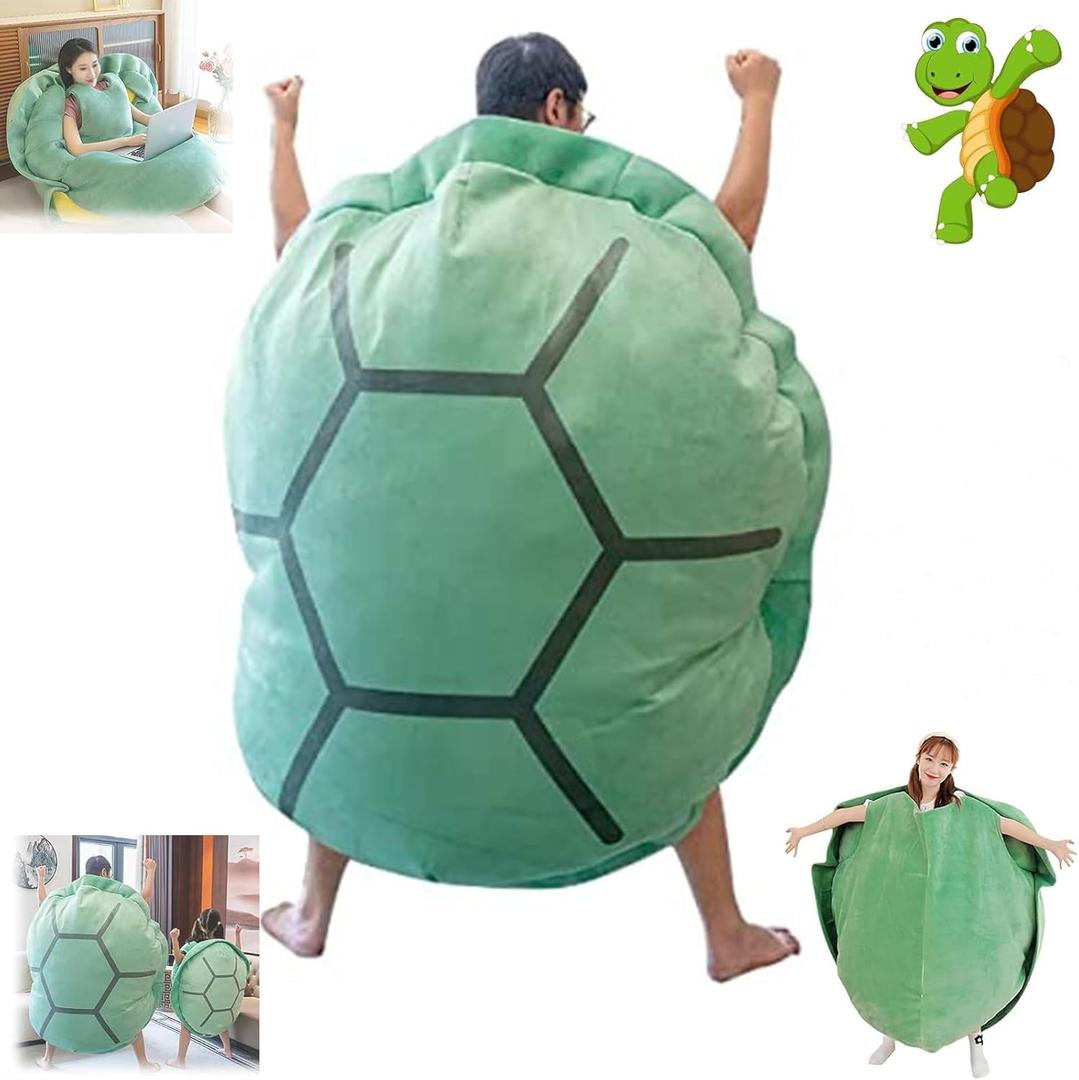Wearable Turtle Shell Pillows,51in Tortoise Plush Pillow,Giant Wearable Turtle Shell Pillow ,Removable Oversized Doll Throw Animal Costume Wearable Plush Toys Best Gifts for Kids and Adult (47.2in)