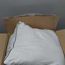 Amazon Basics Down-Alternative Pillows for Stomach and Back Sleepers, Soft Density, Machine Washable, 20 x 36 inches, White, 2-Pack