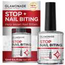 Glamonade Nail Biting Prevention For Kids: 12ml Extra Bitter No Bite Nail Polish Thumb Sucking Deterrent 48H Long-Lasting Matte Clear Strength Nail Repair for Damaged Nails Care & Habit Breaker Aid