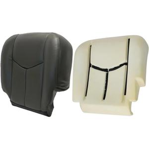 NLQR 692 or 69i Dark Gray Driver Side Bottom Replacement Seat Cover & Foam Cushion fit for Chevy Silverado Avalanche Sierra Tahoe Suburban Yukon XL GMC Sierra 2003-2007
