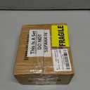 KNOBWELL 12 Pack 4" X 4" Matte Black Door Hinges No Squeak Hinges Rounded Square Corner, 5/8 Inch Round Radius Exterior Door Hinge in Black