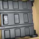 Everything Mary Rolling Plastic Storage Cart Black Organizer for Crafts, Sewing, Office & Home Supplies