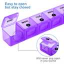 DANYING XL Monthly Pill Organizer 1 Time a Day with Dust-Proof Case, Extra Large 4 Weeks Pill Box Once a Day, 28 Days Pill Container 1 Per Day, Weekly Vitamin Case, Daily Medicine Organizer