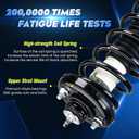 Rear Strut Shock Assembly w/Coil Spring for Honda Accord 2008-2012, Replace 172563, Left & Right, 2PCS