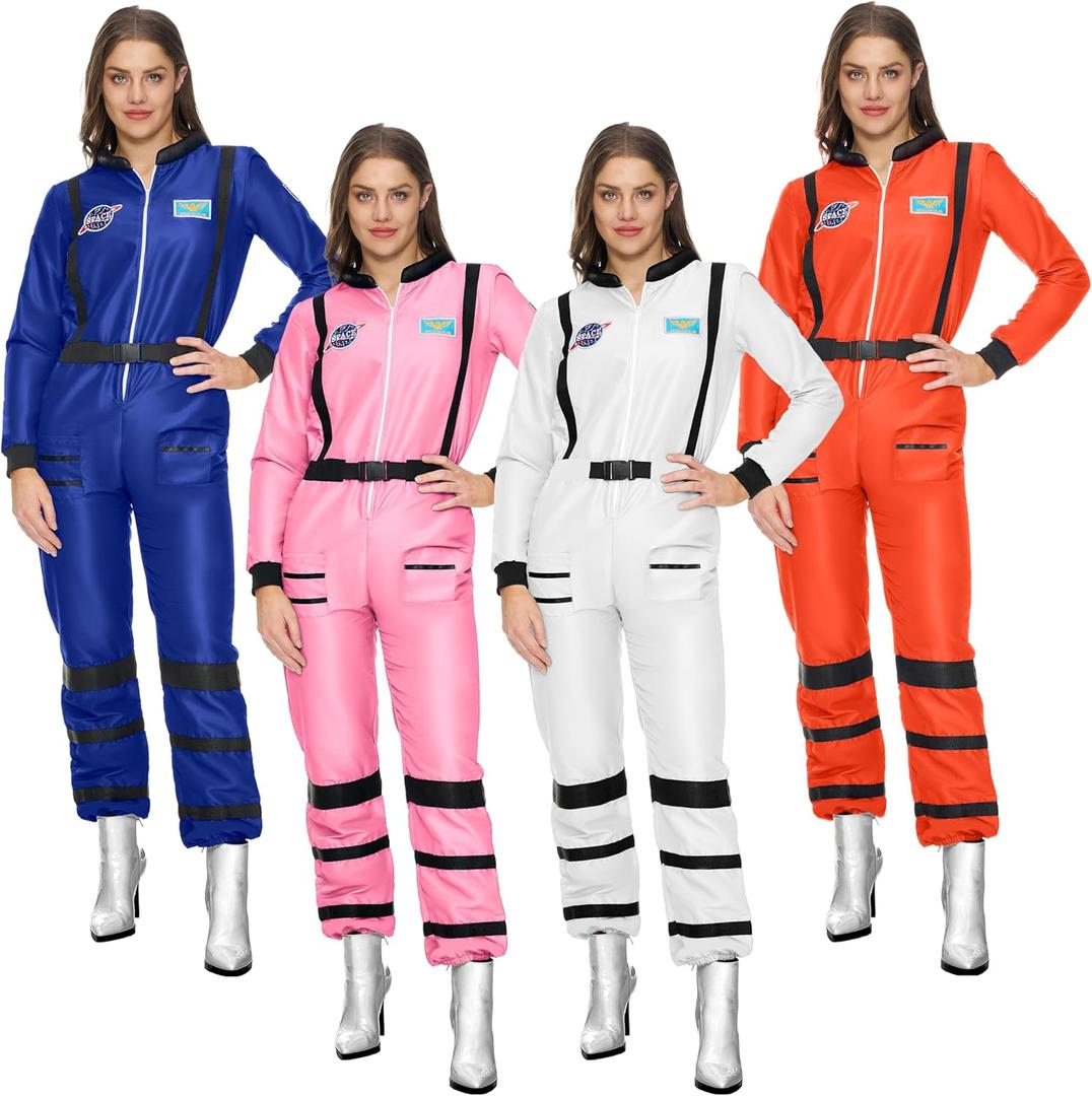 Spooktacular Creations Adult Astronaut Costume Women, Womens Halloween Costumes 2025 (L)
