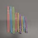 SUNBEAUTY 9 PCS Pastel Paper Flowers Decorations for Wall Paper Fans Classroom Decoration Paper Floral Backdrop Decor Paper Fans Decoration