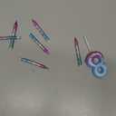 MTLEE Number 8 Mermaid Birthday Candle for Cake with 12 Purple Blue and Pink Spiral Rainbow Candles for Girls, Birthday Anniversary Cake Topper Mermaid Theme Party Decors Supplies