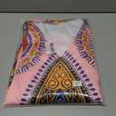 African Dress for Women Print Maxi Dress Sexy V Neck Dashiki Party Dresses Elegant Bohemian Long Sleeve Prom Attire Flowy Cocktail Tropical Vintage Outfits (L)