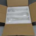 NUPTIO Glass Bud Vases Centerpiece: 3 Pcs Small Flower Vase for Wedding in Bulk - Cute Clear Ribbed Vase for Party Events Home Table Decor