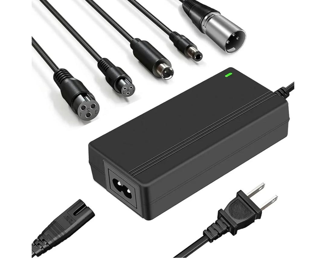 42V 2A Replacement Charger for 36V Electric Scooter Ebike Lithium Battery, 5 in 1 Scooter Charger for Gotrax, Jetson, Swagtron, Brid, Segway, Razor, Sisigad, Xiaomi, Ninebot