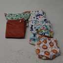 ALVA Baby Cloth Diaper Covers with One Wet Bag, Swim Diaper,Cloth Nappy Shell Baby Girls and Boys (Regular 6pcs, Natural Color With 6 Pcs)