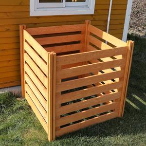 Air Conditioner Fence Wood Composter Bin 4 Panels 48 "L x 48 "W x 36 "H Privacy Screens Fence Panels for OutsideOutdoor Trash Can Pool Equipment Enclosure Panels