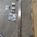 Glass Railing Post 42"x2"x2" Stainless Steel Satin Finish, for Stairs and Deck handrails，can be Installed on Wood or Concrete Floor. (50MM*50MM, End Post)